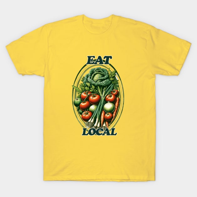 Eat Local T-Shirt by bubbsnugg